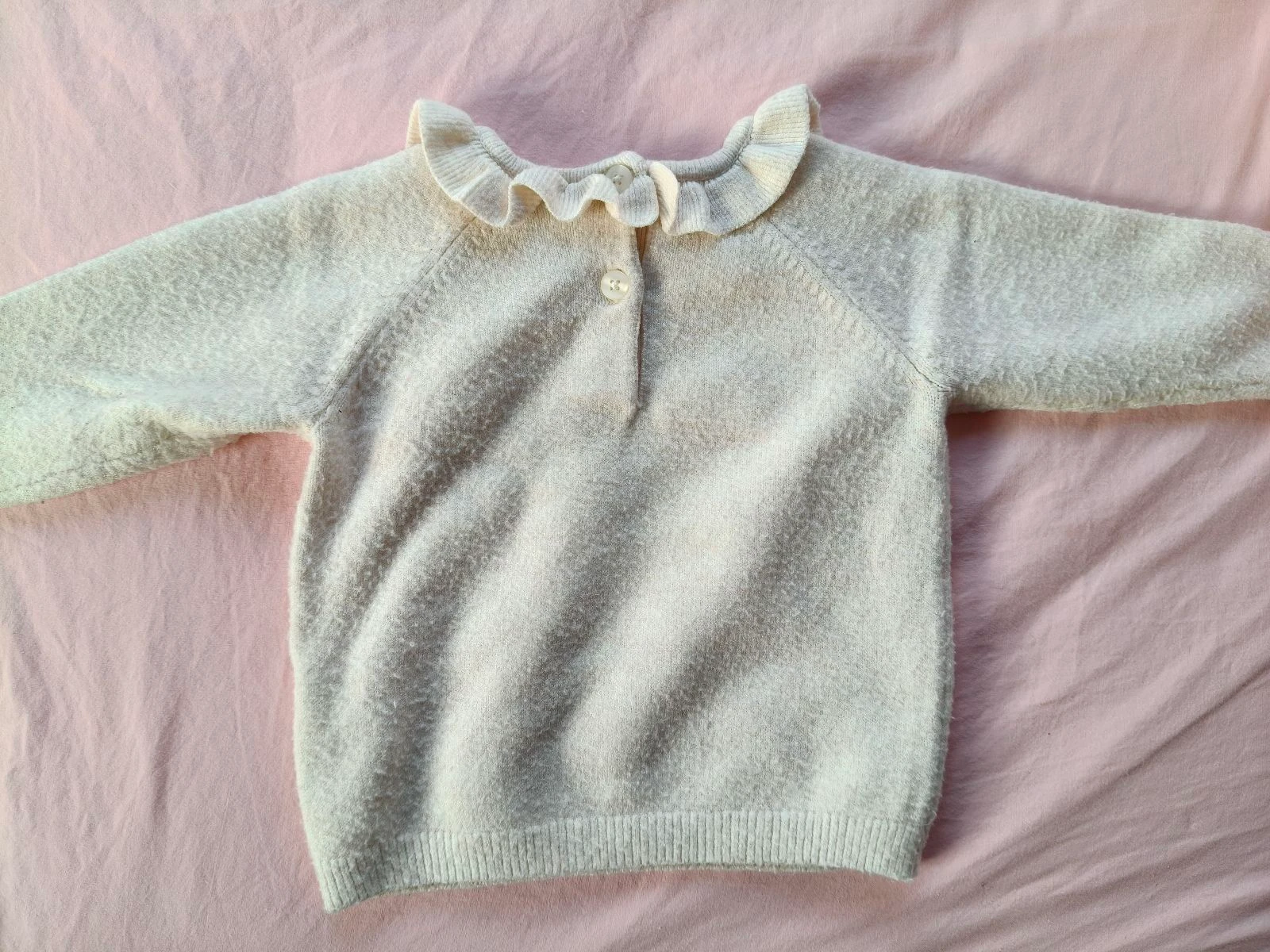 Warme trui voor meisjes TAO beige hart 74 cm – photo 6
